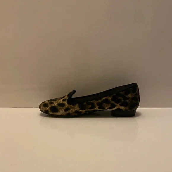 Leopard Print pony hair loafers with - Picture 3 of 11